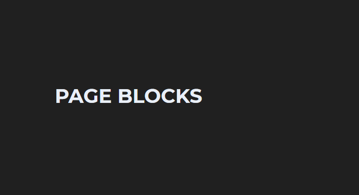 Les blocs de page