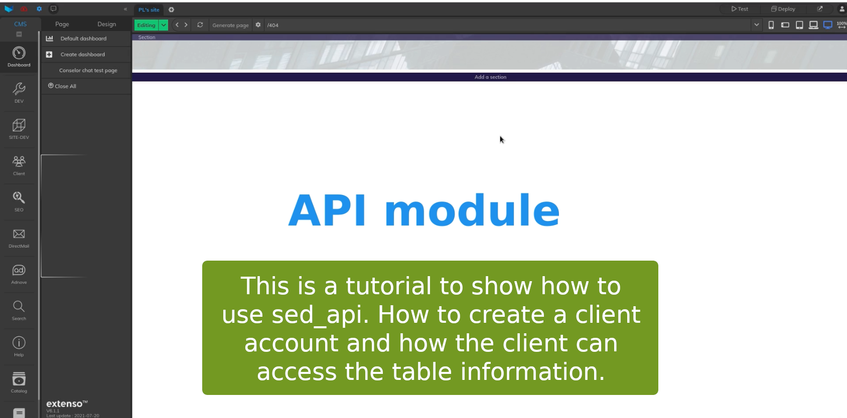 API - Commencer