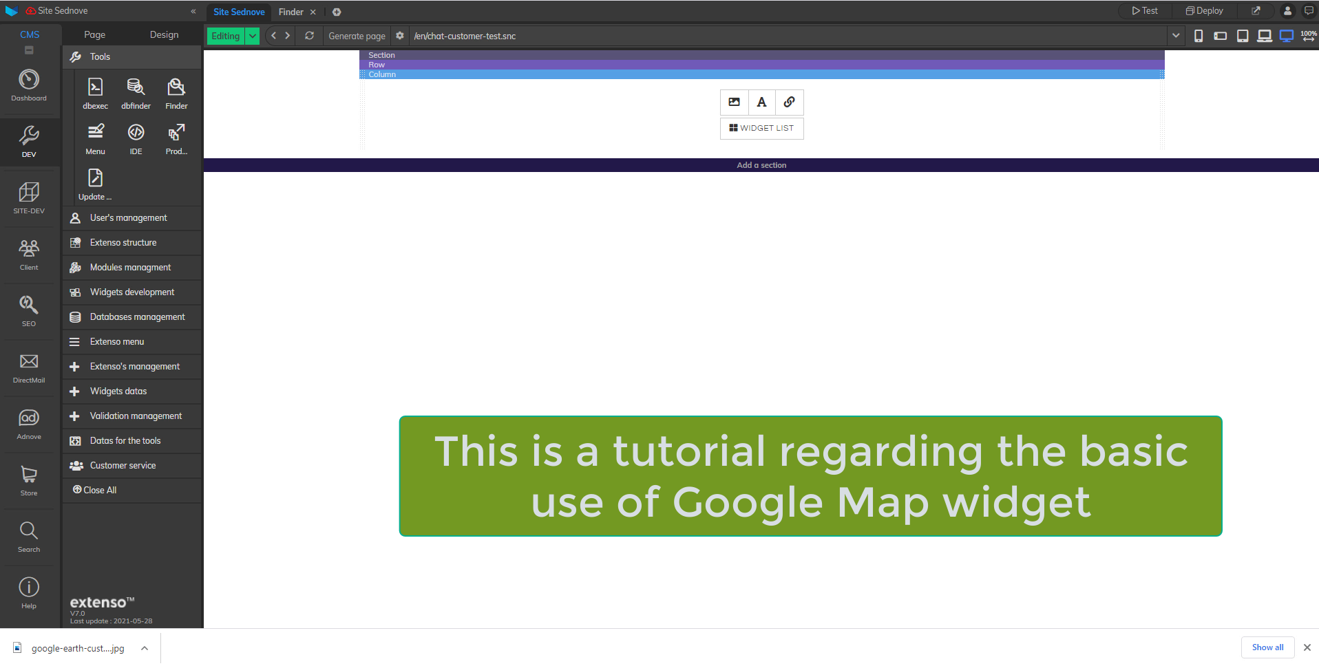 Composante Carte Google
