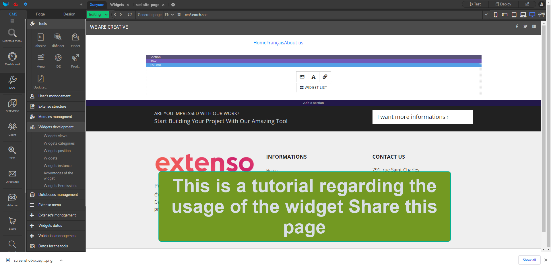 Composante Sharethis